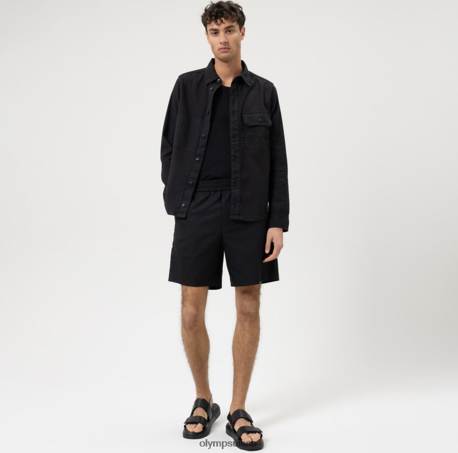 surchemise décontractée intelligente de niveau cinq, chemise décontractée, noir OLYMP vêtements VVP4DB1958