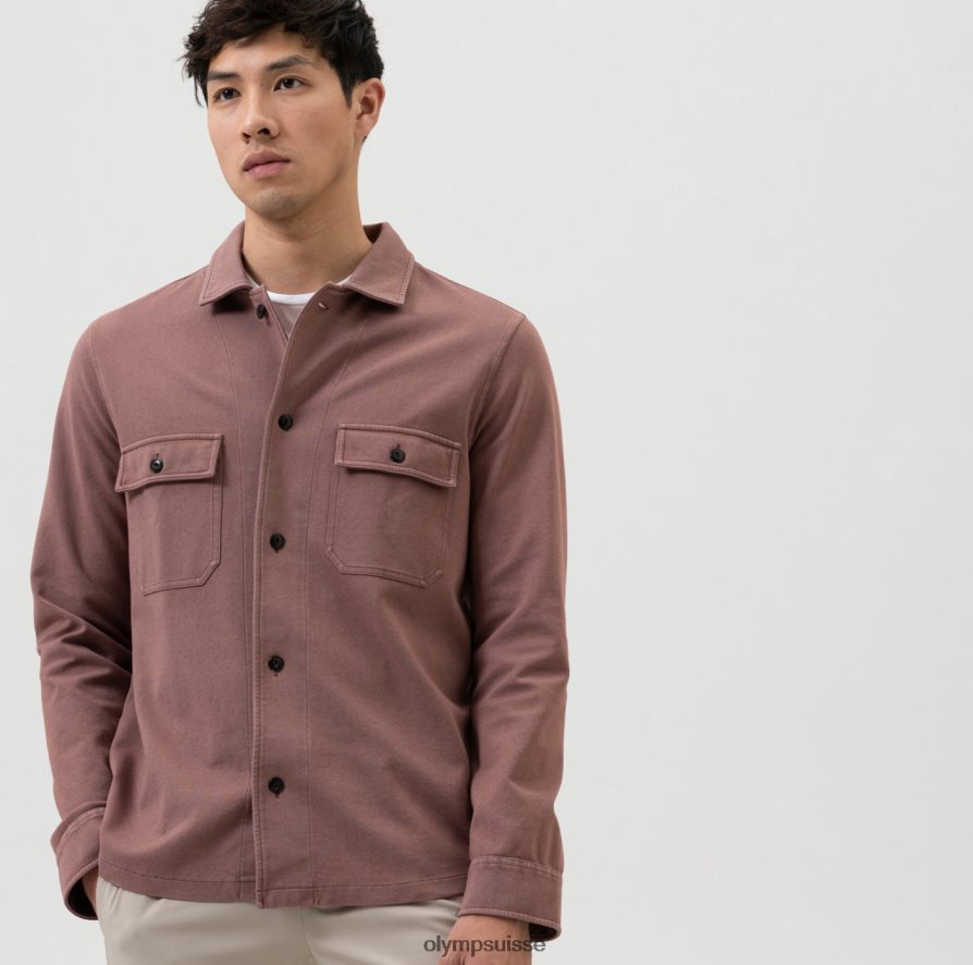 surchemise sweat niveau cinq, marron rougeâtre OLYMP vêtements VVP4DB1985