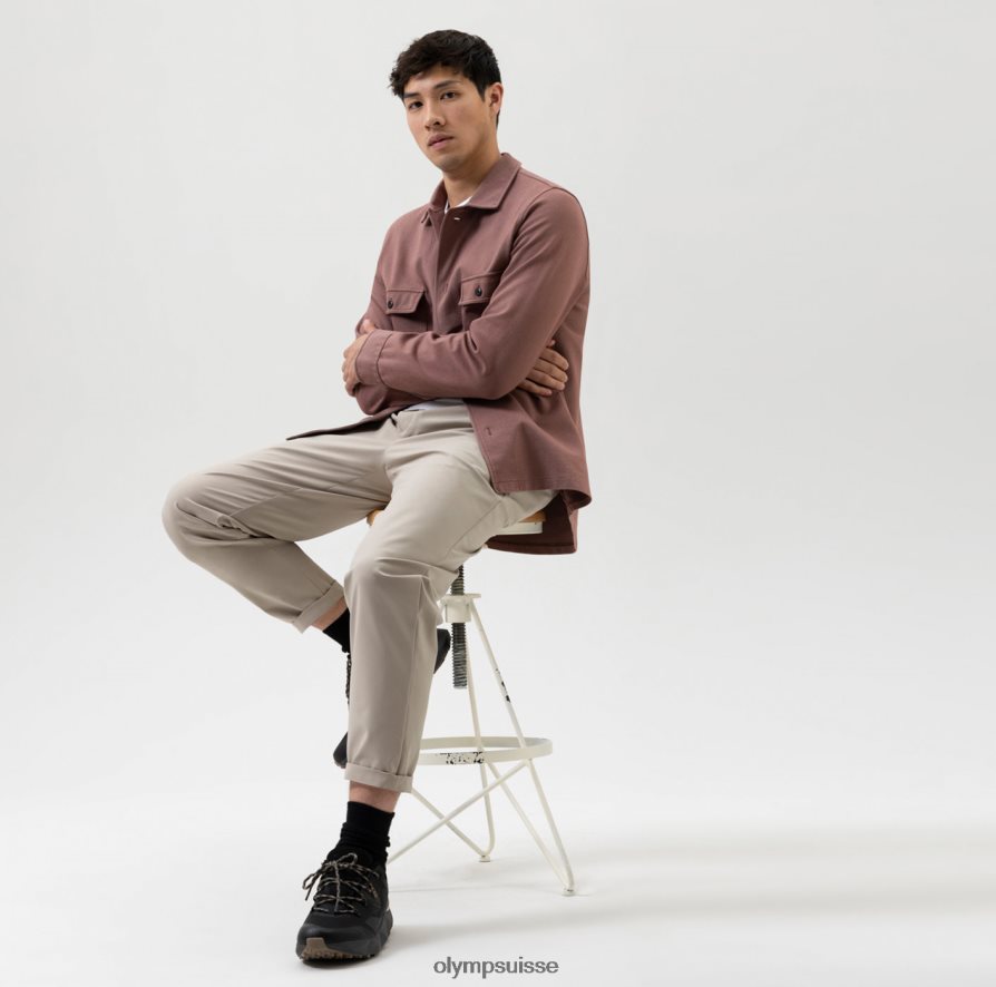 surchemise sweat niveau cinq, marron rougeâtre OLYMP vêtements VVP4DB1985