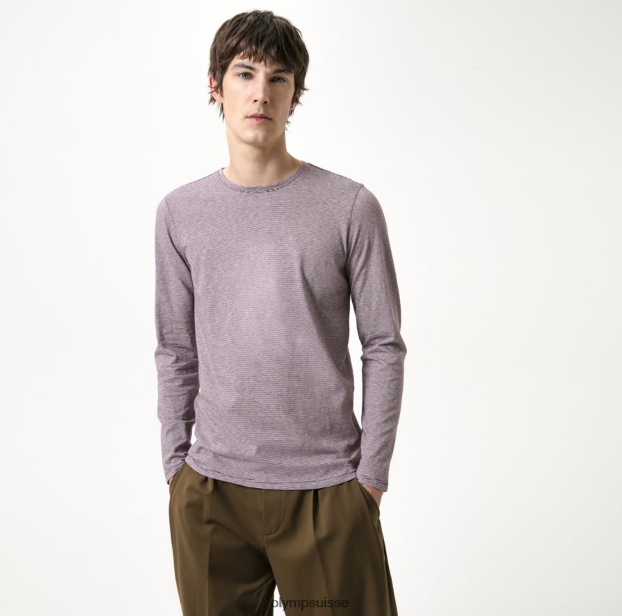 coupe corporelle décontractée niveau cinq, t-shirt, prune OLYMP vêtements VVP4DB2060