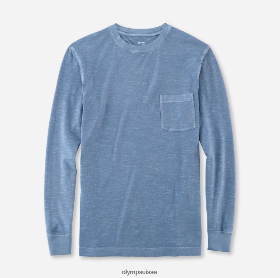 coupe moderne et décontractée, t-shirt, bleu fumée OLYMP vêtements VVP4DB2020