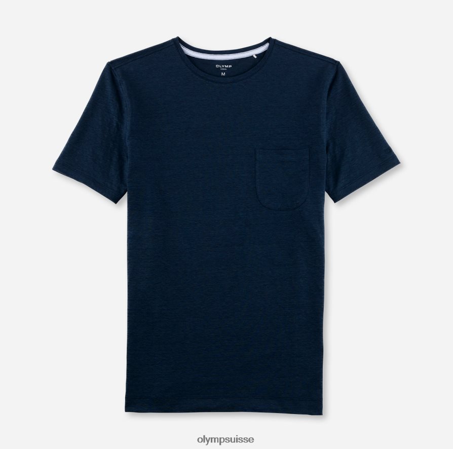 coupe moderne et décontractée, t-shirt, bleu fumée OLYMP vêtements VVP4DB2050