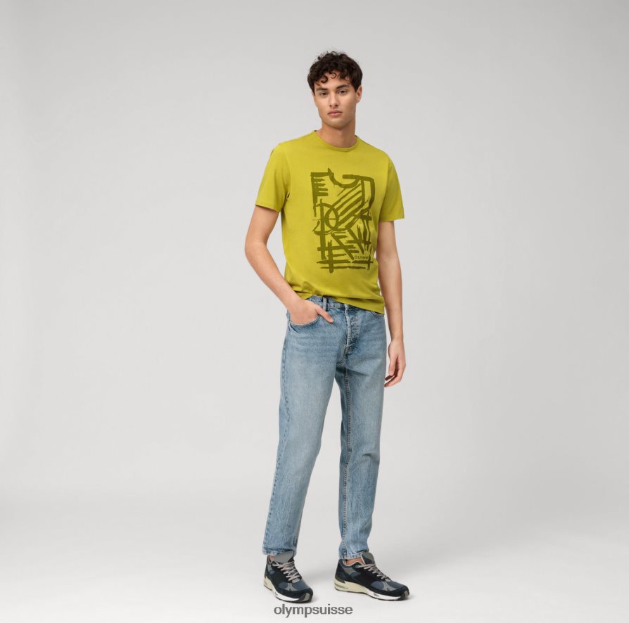coupe moderne et décontractée, t-shirt, citron vert OLYMP vêtements VVP4DB2025