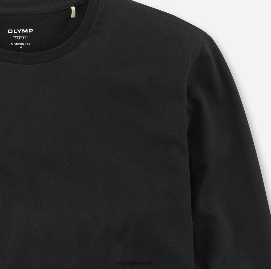 coupe moderne et décontractée, t-shirt, noir OLYMP vêtements VVP4DB2066