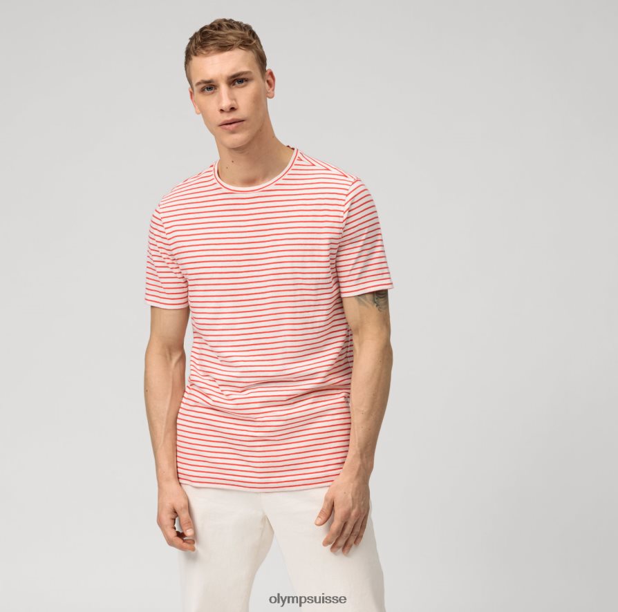 coupe moderne et décontractée, t-shirt, rouge OLYMP vêtements VVP4DB2018