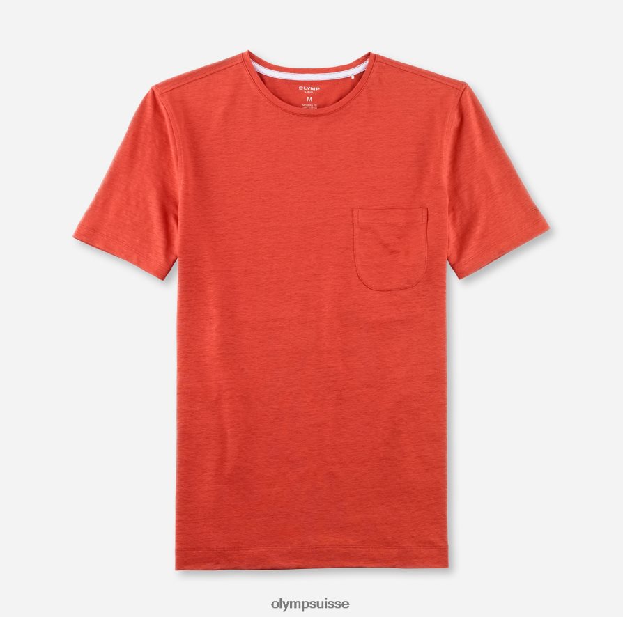 coupe moderne et décontractée, t-shirt, rouge brique OLYMP vêtements VVP4DB2047