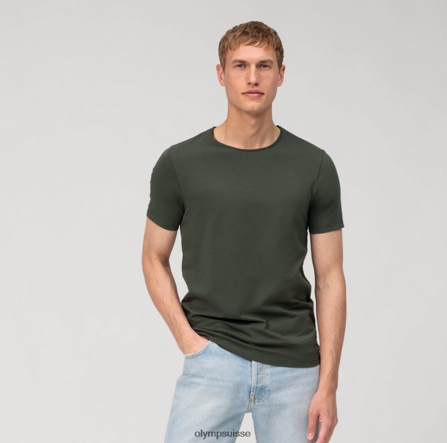 niveau cinq, body fit décontracté, t-shirt, gris vert OLYMP vêtements VVP4DB2034
