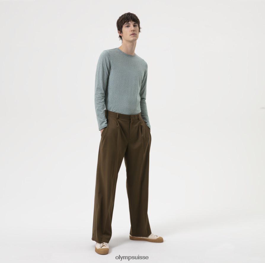 niveau cinq, body fit décontracté, t-shirt, gris vert OLYMP vêtements VVP4DB2061