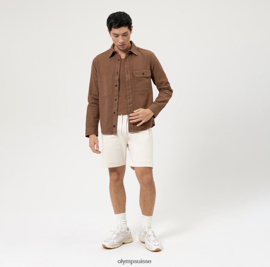 niveau cinq, body fit décontracté, t-shirt, marron OLYMP vêtements VVP4DB1996