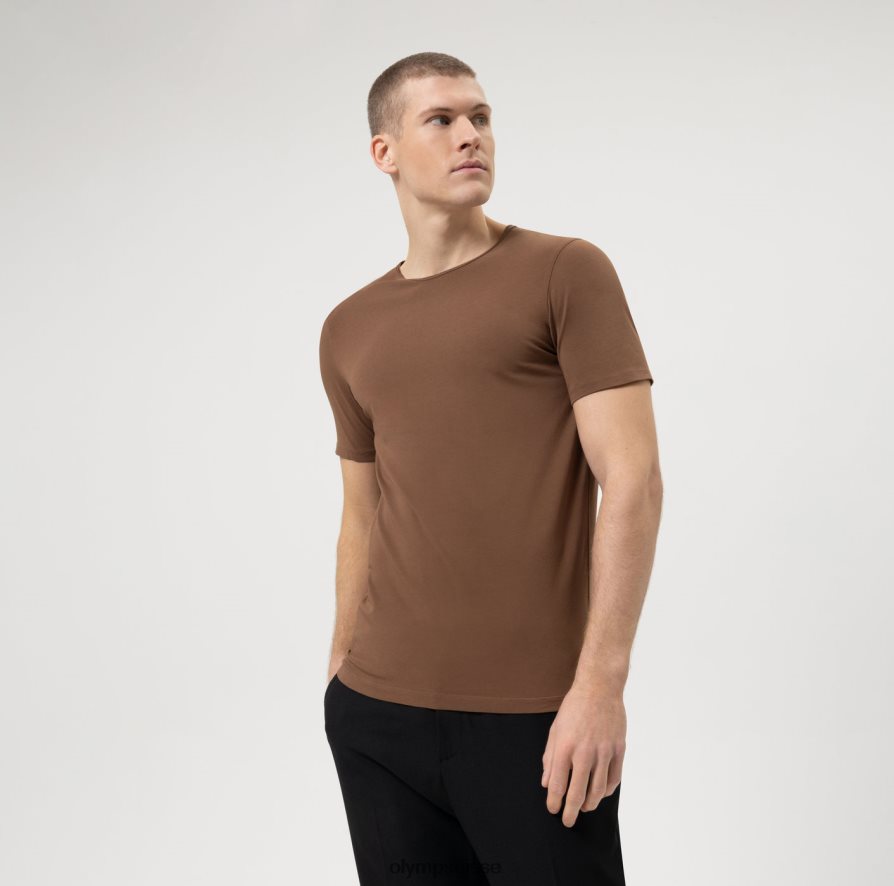 niveau cinq, body fit décontracté, t-shirt, marron OLYMP vêtements VVP4DB2022
