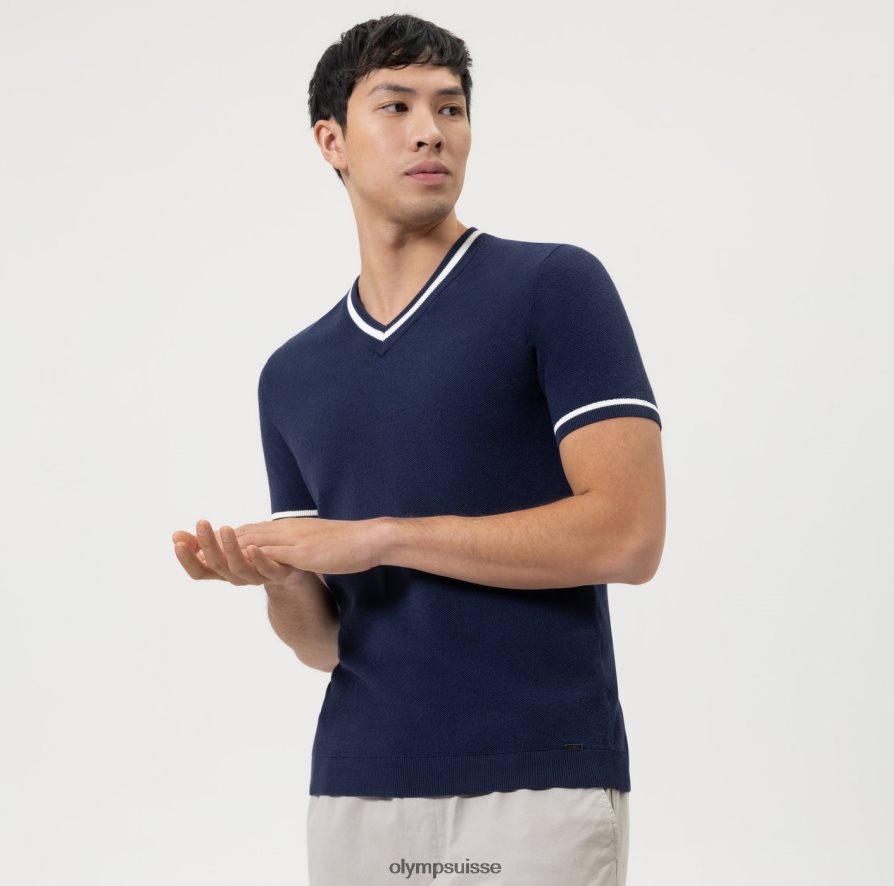 niveau cinq tricots body fit, t-shirt, marine OLYMP vêtements VVP4DB2055