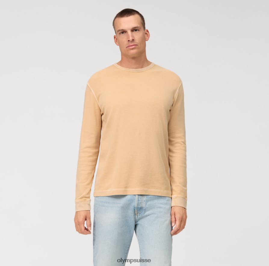 t-shirt décontracté en jersey à manches longues, naturel OLYMP vêtements VVP4DB2048
