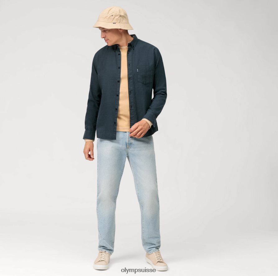 t-shirt décontracté en jersey à manches longues, naturel OLYMP vêtements VVP4DB2048