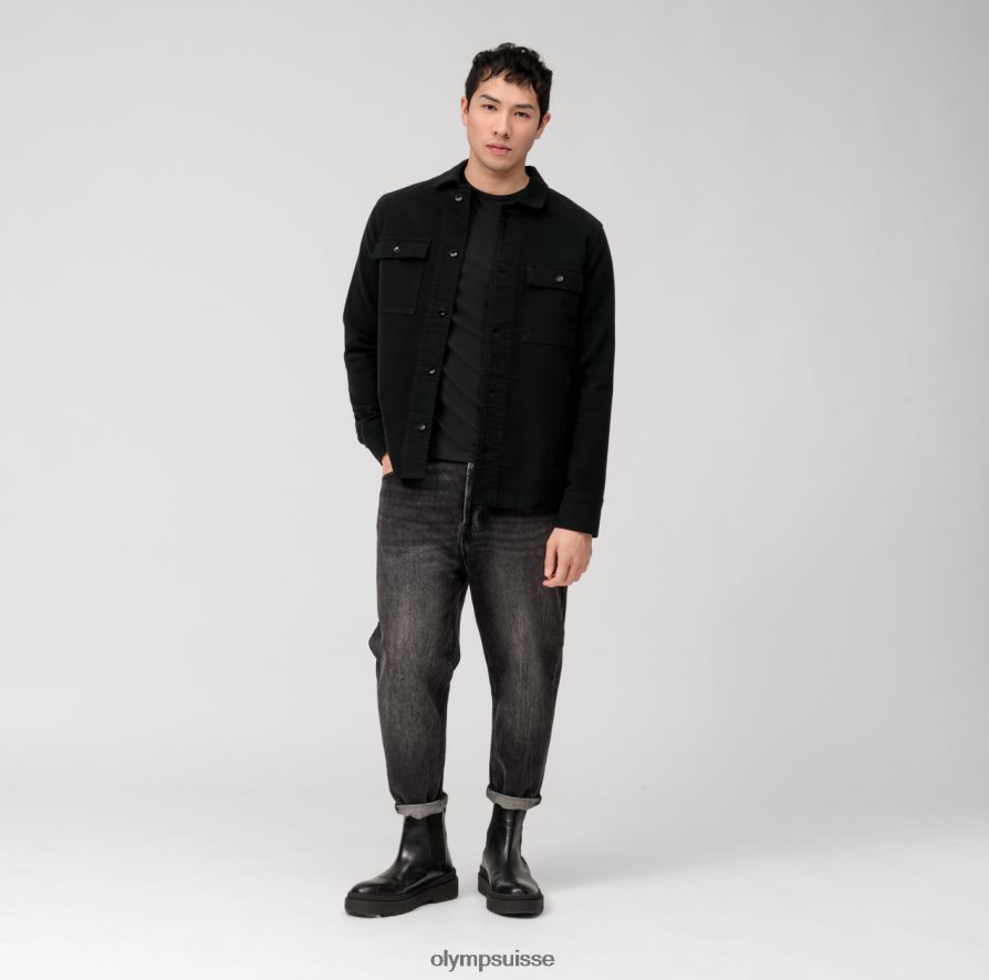 t-shirt décontracté en jersey à manches longues, noir OLYMP vêtements VVP4DB2036