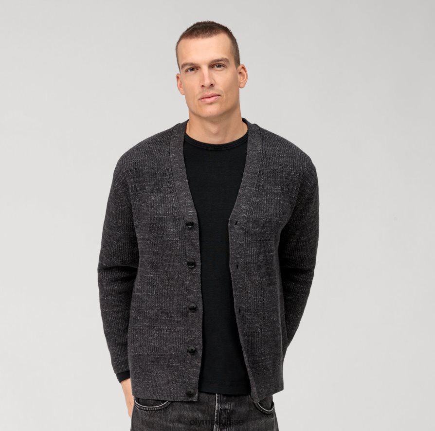 cardigan en tricot décontracté, anthracite OLYMP vêtements VVP4DB1932
