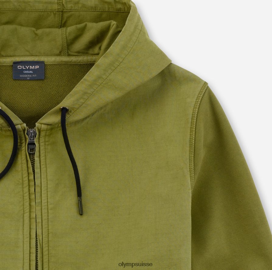 sweat coupe moderne, veste sweat, vert lime OLYMP vêtements VVP4DB1946